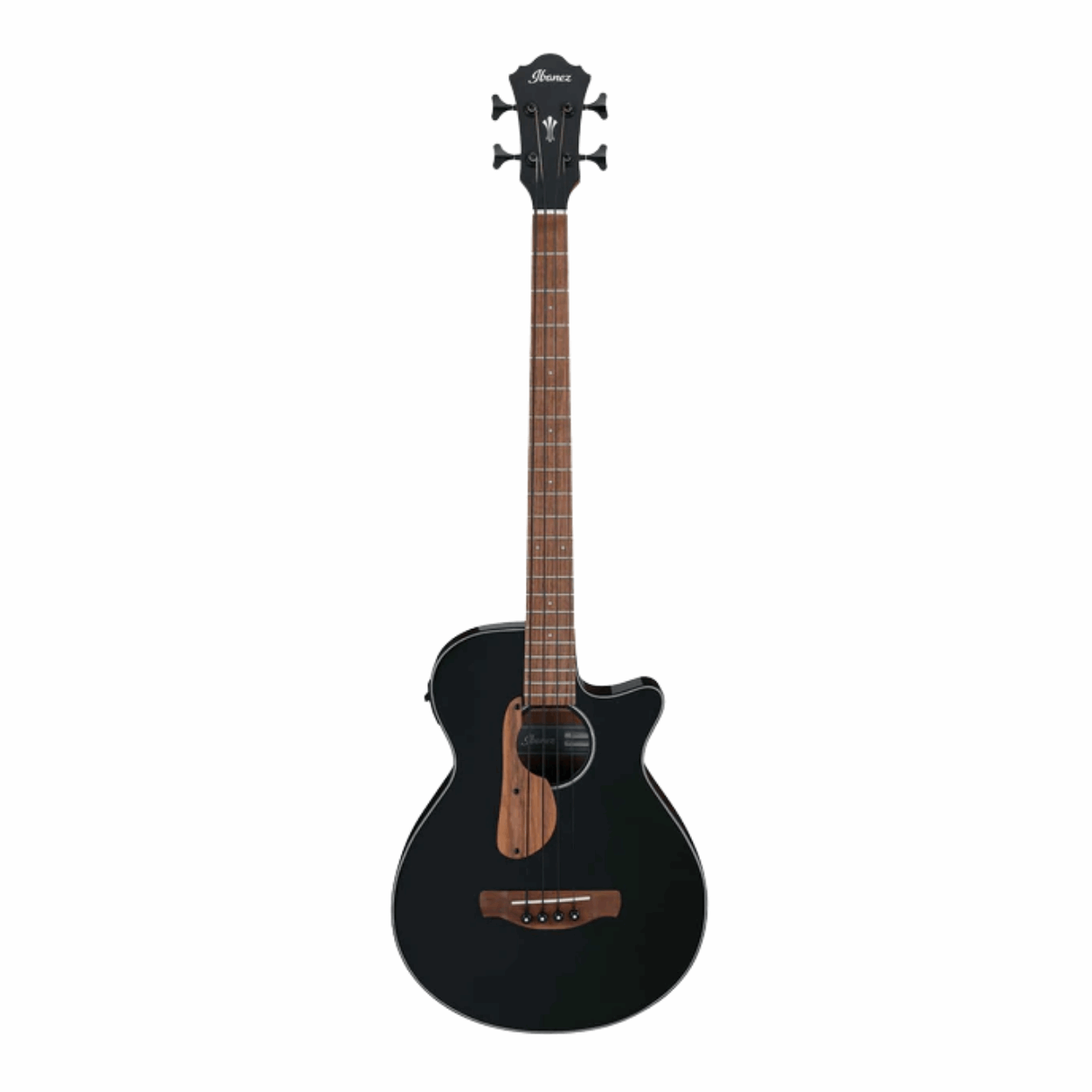 Ibanez AEGB24E-BKH AEG Series Acoustic Electric Bass, Black High Gloss