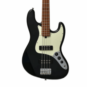 Bacchus Bjb-2-rsm/m- Blk Universe Series Roasted Maple Electric Bass, Black With Bag