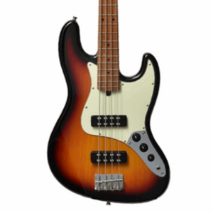 Bacchus Bjb-2-rsm/m-3ts Universe Series Roasted Maple Electric Bass, 3 Tone Sunburst With Bag