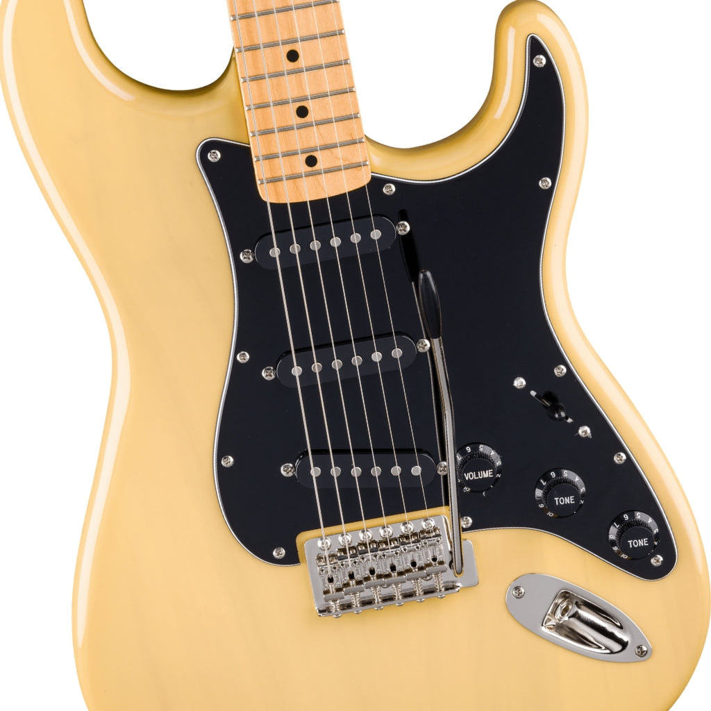 Squier FSR Classic Vibe 70s Stratocaster Electric Guitar w/Black Pickguard, Vintage Blonde |  SQUIER BY FENDER |  ELECTRIC GUITAR |  Zoso Music