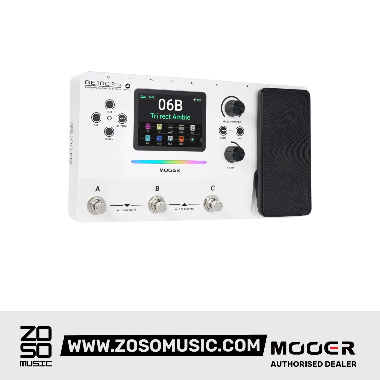 Mooer GE100Pro AI Intelligent Multi-Effects Pedal
