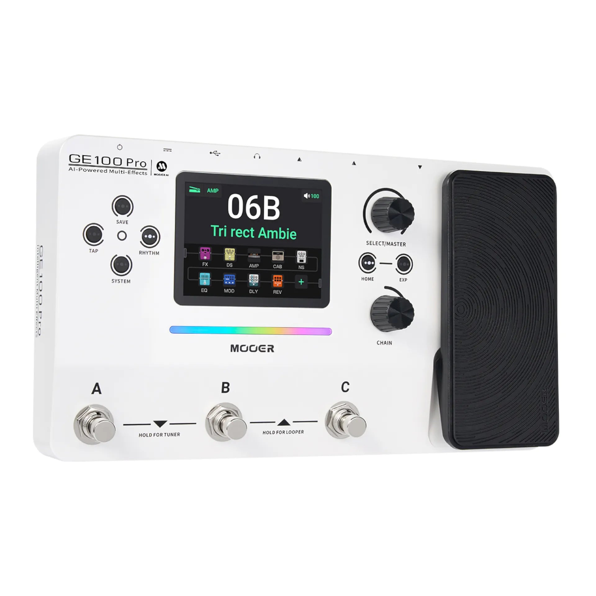 Mooer GE100Pro AI Intelligent Multi-Effects Pedal