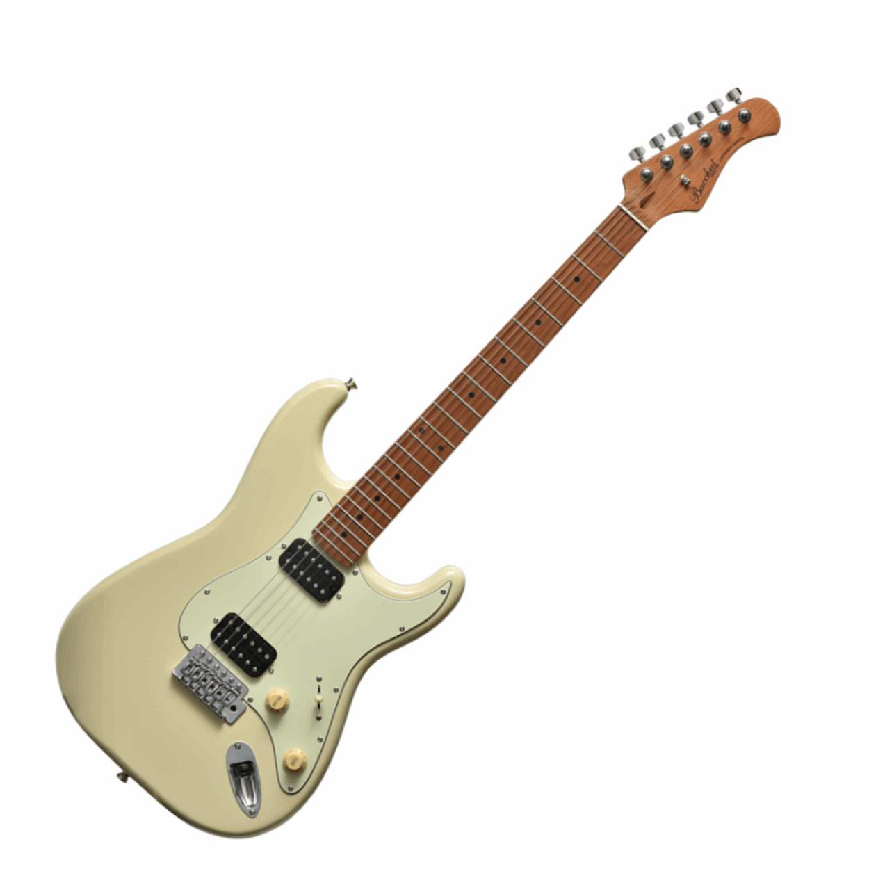 Bacchus Bst-3-rsm/m-owh Universe Series Roasted Maple Electric Guitar, Olympic White With Bag