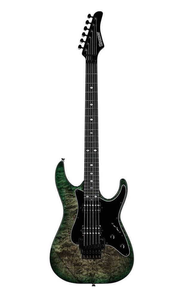 Kramer Volante Quilt HHFR Electric Guitar with Premium Bag - Ultramarine Burst |  KRAMER |  ELECTRIC GUITAR |  Zoso Music