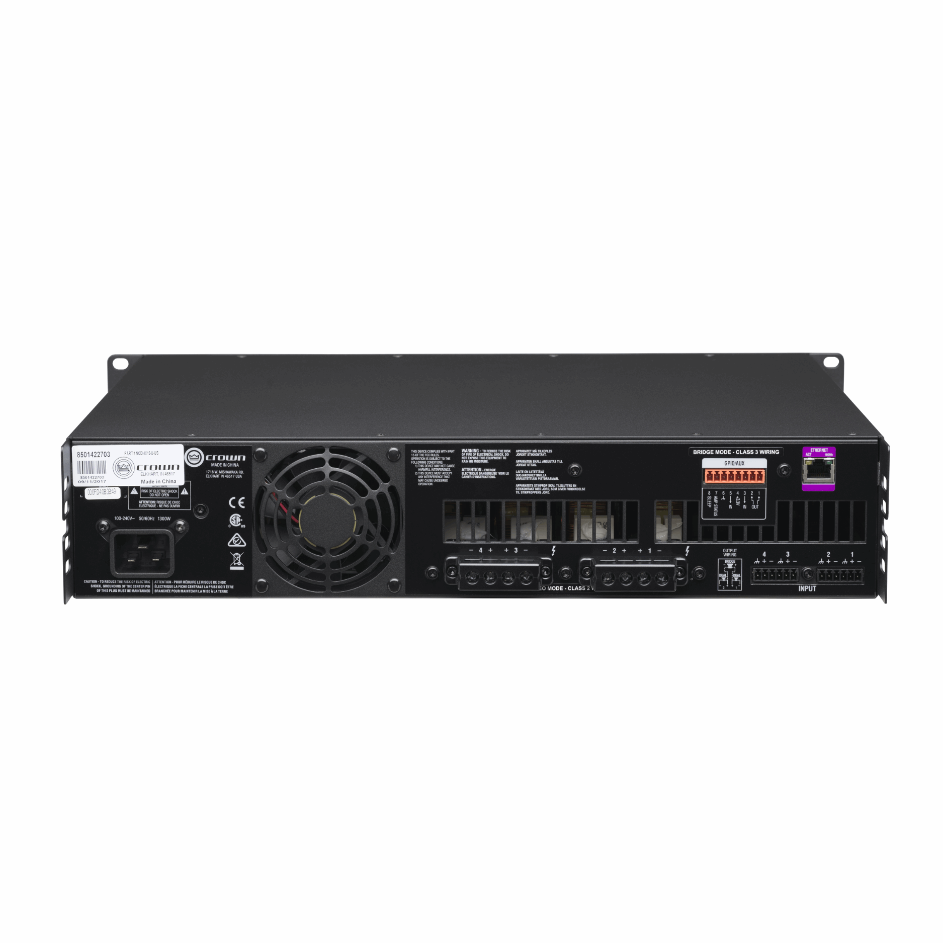 Crown CDi DriveCore 4|1200 Power Amplifier ( CDi-4|1200 / CDi4|1200 )