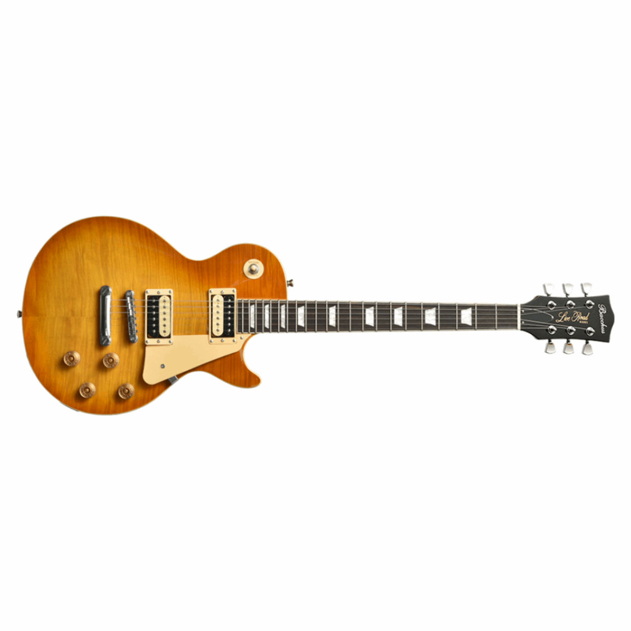 Bacchus Blp-fmh/r Hb Universe Series Electric Guitar, Honey Burst With Bag