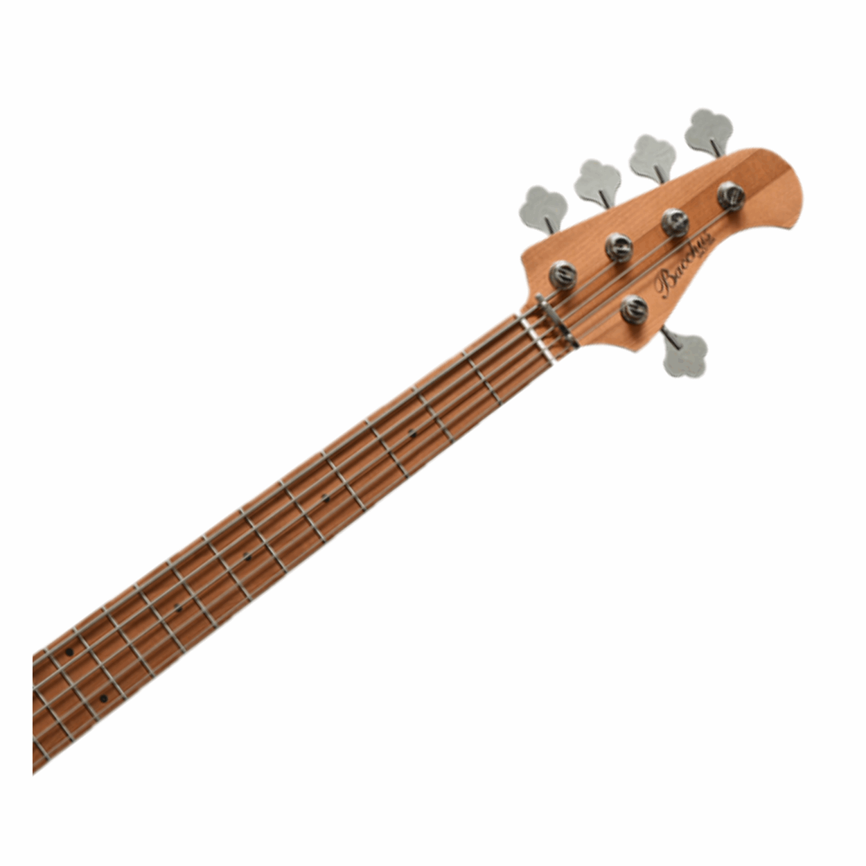 Bacchus Wjb5-630-rsm/m-owh Universe Series Roasted Maple 5-string Electric Bass, Olympic White With Bag