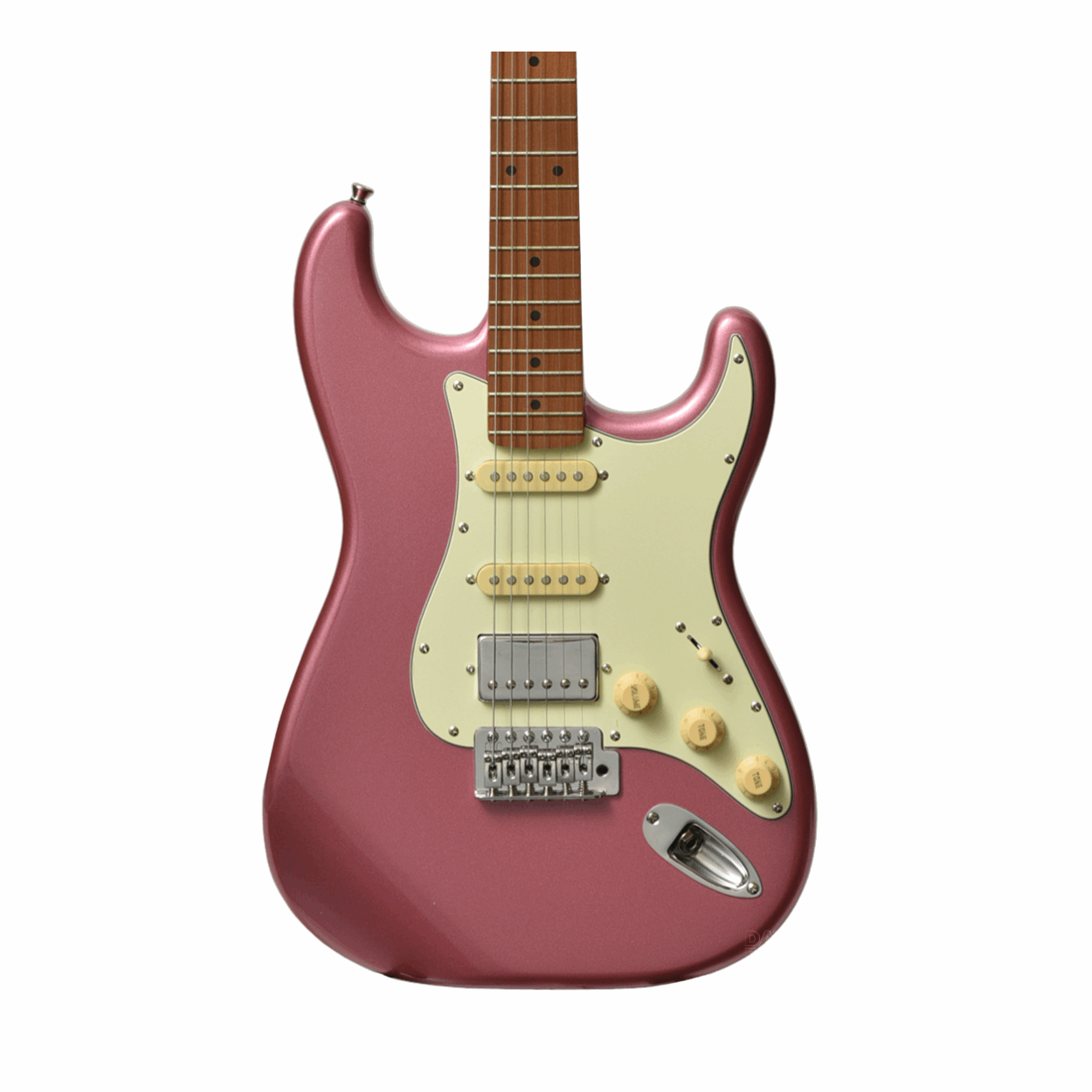 Bacchus Bst-2-rsm/m-bgm Universe Series Roasted Maple Electric Guitar,burgundy Mist With Bag