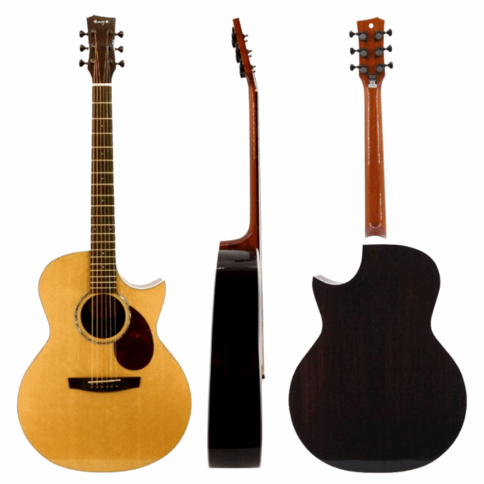 Enya EA-Q1e 41" Acoustic Guitar Solid Sitka Spruce Top With Transacoustic Pickup Pack With Bag Accessories | ENYA , Zoso Music