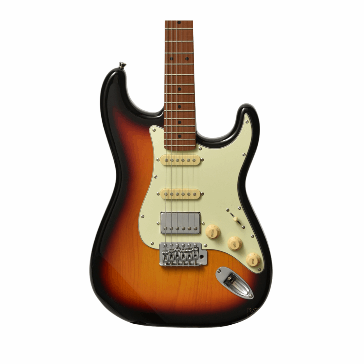 Bacchus Bst-2-rsm/m-3ts Universe Series Roasted Maple Electric Guitar, 3 Tone Sunburst With Bag