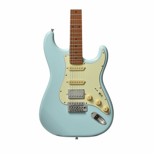 Bacchus Bst-2-rsm/m-ptlsob Universe Series Roasted Maple Electric Guitar, Pastel Sonic Blue With Bag