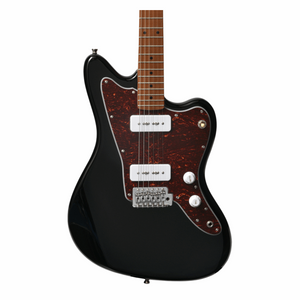 Bacchus Bjm-1rsm/m-blk Universe Series Roasted Maple Electric Guitar, Black With Bag