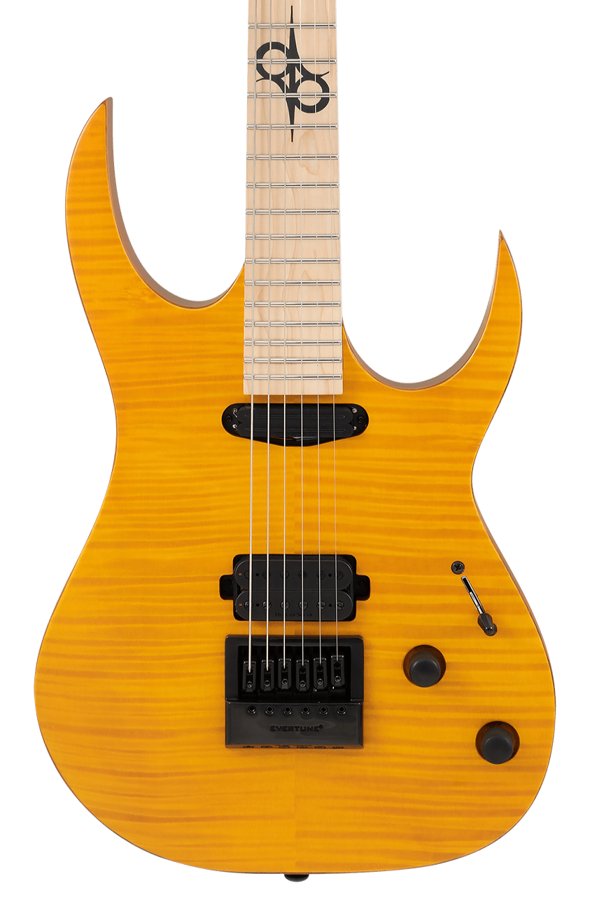Solar SB1.6FA Flame Amber Matte Electric Guitar | Zoso Music Sdn Bhd