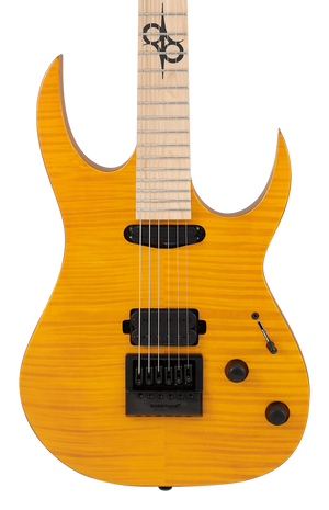 Solar SB1.6FA Flame Amber Matte Electric Guitar | Zoso Music Sdn Bhd