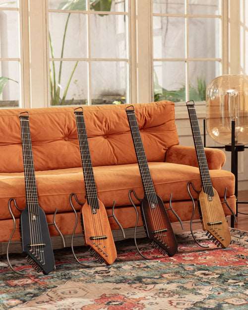 Donner HUSH-I Acoustic-Electric Guitar Kit for Travel Silent Practice - Sunburst