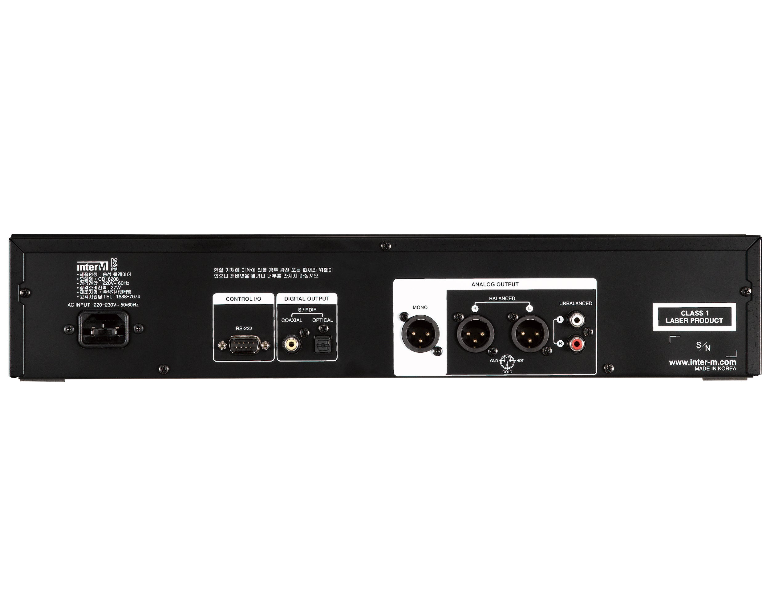 Inter-M CD-6208  Multi Source Player + TU-6200 Stereo Tuner