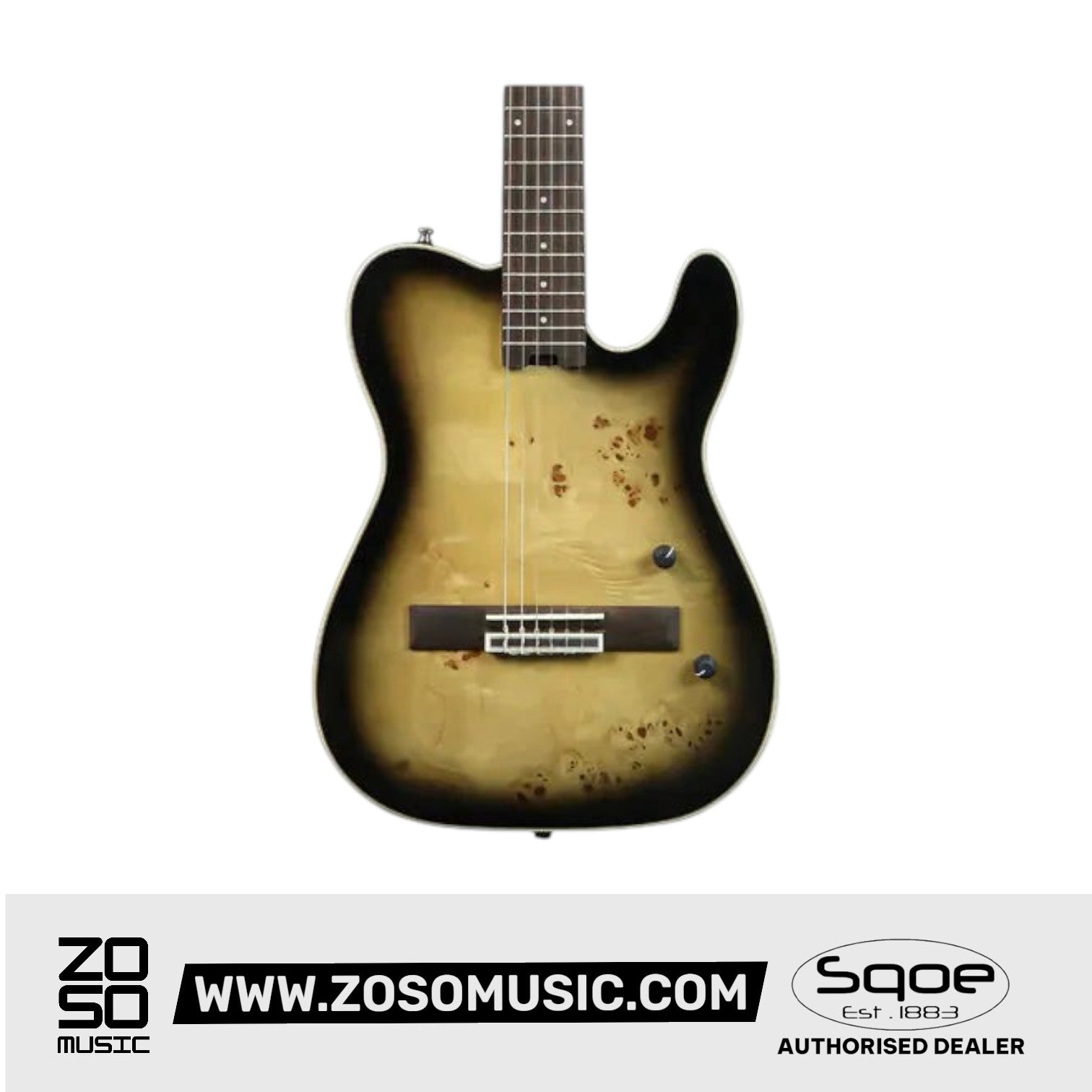SQOE SEGD600 Nylon Electric Guitar with Piezo Pickups