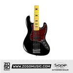SQOE 5 Strings Jazz Bas Guitar, Maple Fretboard