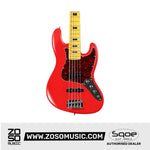 SQOE 5 Strings Jazz Bas Guitar, Maple Fretboard