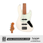 SQOE SJB650 5-Strings Jazz Bass Guitar, Roasted Maple Neck & Fretboard