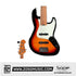 SQOE SJB650 5-Strings Jazz Bass Guitar, Roasted Maple Neck & Fretboard