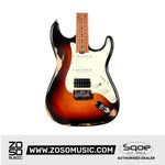 SQOE SEST960 HSS Roasted Maple Relic Series Electric Guitar