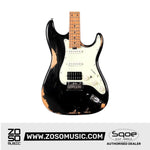 SQOE SEST960 HSS Roasted Maple Relic Series Electric Guitar