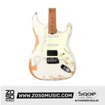 SQOE SEST960 HSS Roasted Maple Relic Series Electric Guitar