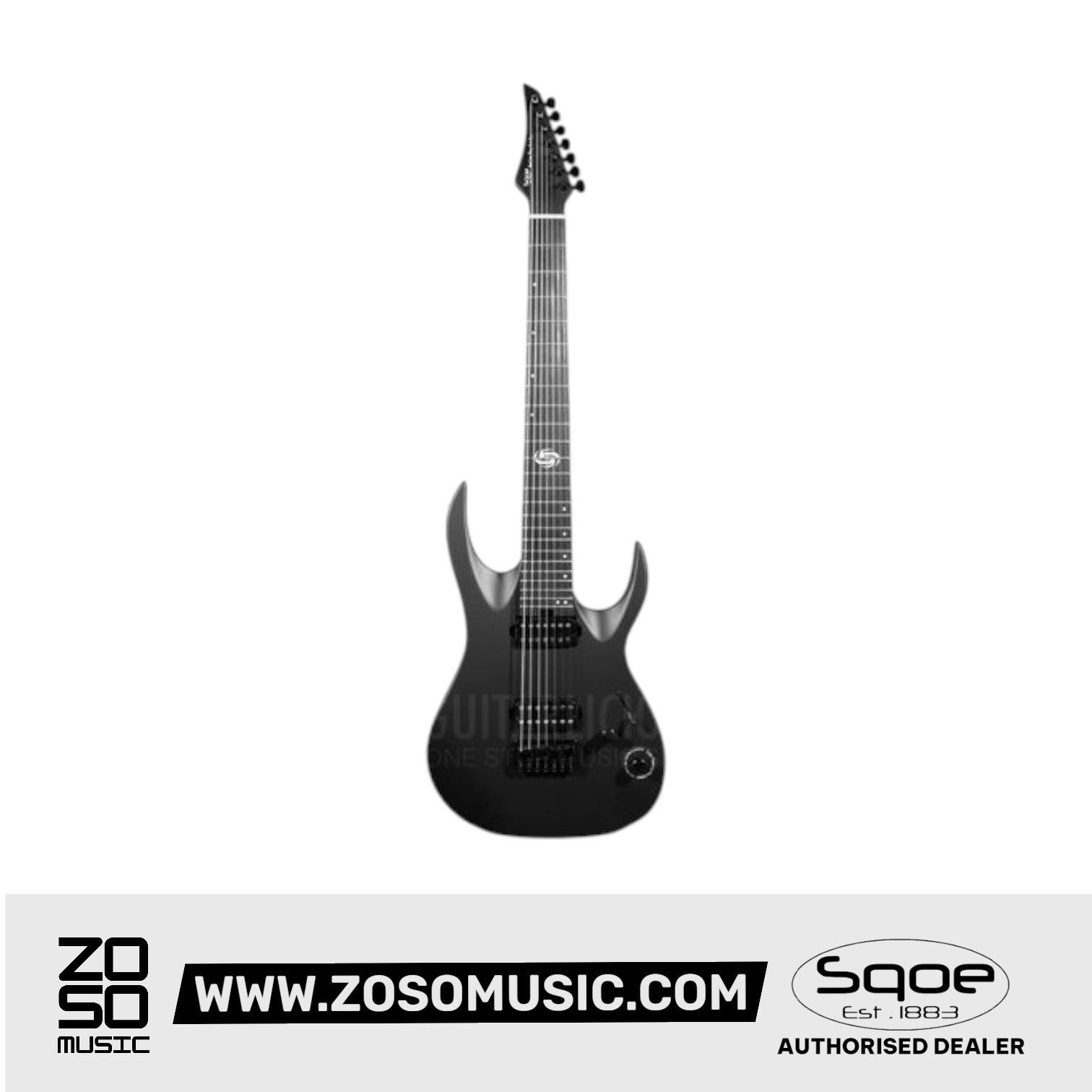 SQOE SEIB7S 7 String with Roasted Maple Neck Electric Guitar