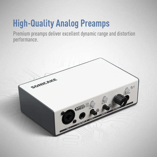 Sonicake QAI-23 Sonic Cube 2 Dual-channel Professional Audio Interface Analog Preamp