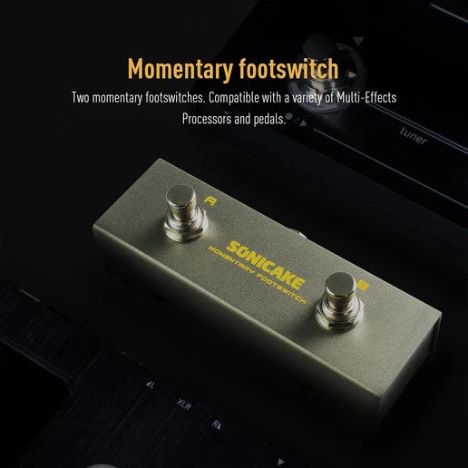 SONICAKE Momentary FootSwitch A/B Dual Way Footswitch Foot Controller with TRS Cable