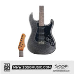 SQOE SEST880 HSS Roasted Maple Smart Electric Guitar