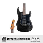 SQOE SEST880 HSS Roasted Maple Smart Electric Guitar