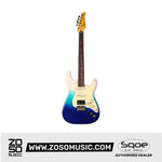 SQOE SEST1001 Custom Series HSS Electric Guitar with Hardcase