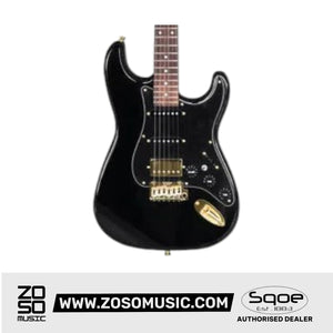 SQOE SEST1009-BK Boutique Custom Series Electric Guitar included Hardcase | Zoso Music Sdn Bhd