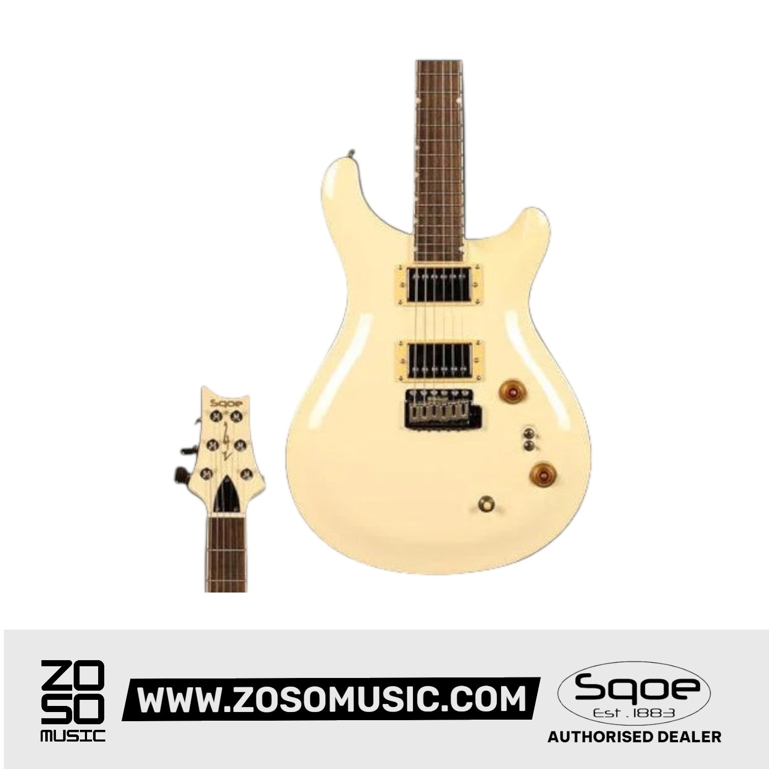 SQOE SEPRS200 HH Electric Guitar
