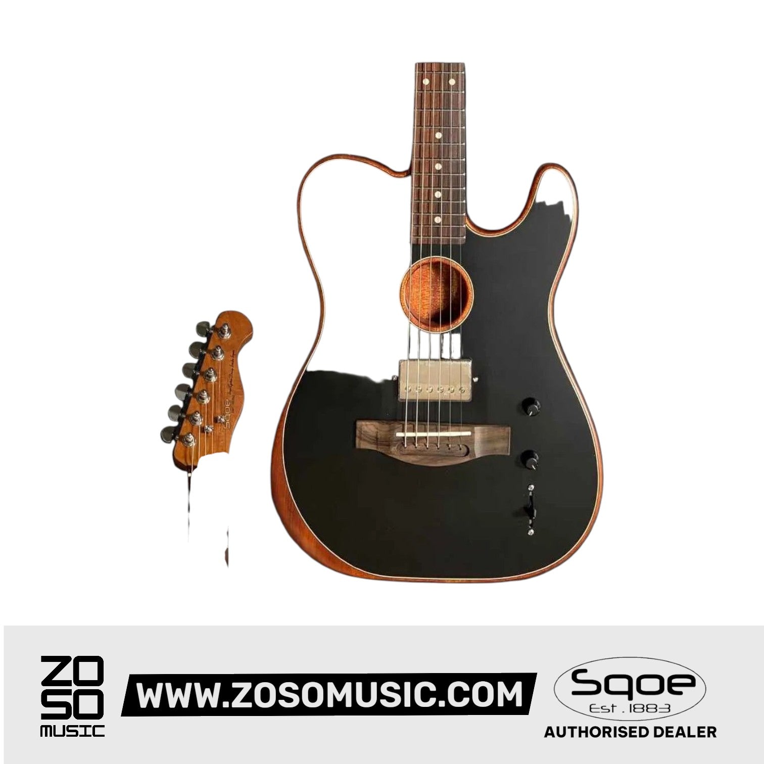 SQOE SEAE910 Acoustasonic Guitar | Zoso Music Sdn Bhd