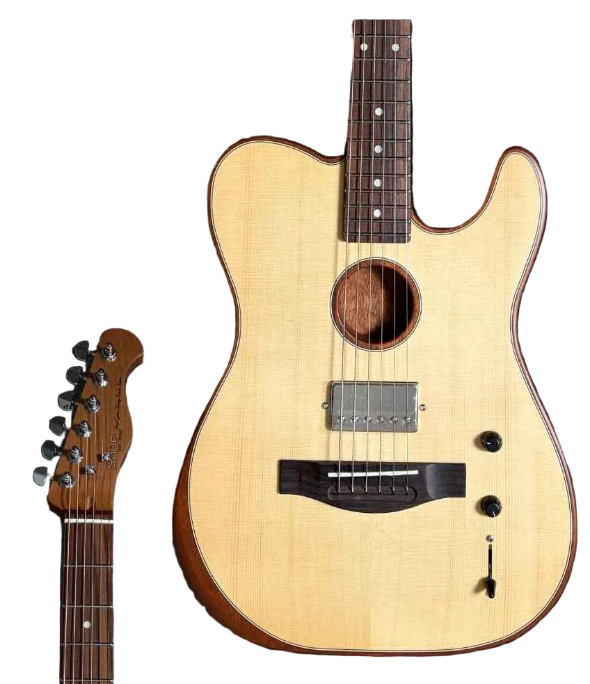 SQOE SEAE910 Acoustasonic Guitar