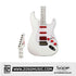 SQOE SEST1008 Premium Custom Series White Edition Stratocaster Electric Guitar with Hardcase | Zoso Music Sdn Bhd