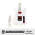 SQOE SETL1008 Premium Custom Series White Edition Telecaster Electric Guitar with Hardcase | Zoso Music Sdn Bhd
