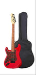 SQOE SEST230 Super Stratocaster Body HSS Electric Guitar Rosewood Fretboard