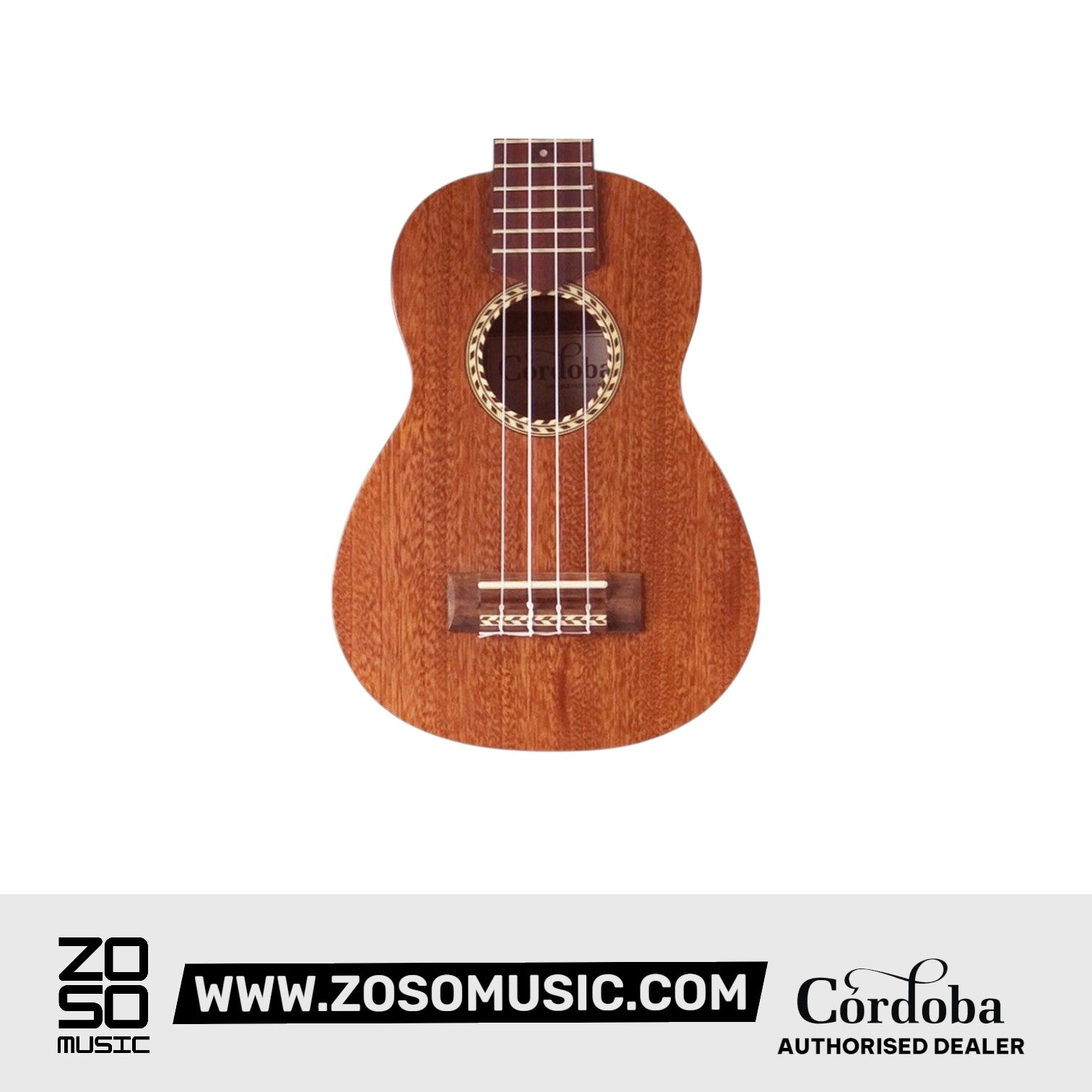 Cordoba 20SM Mahagony Soprano Ukulele - Mahagony Top, Mahagony Back & Sides | Zoso Music Sdn Bhd