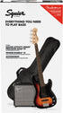 Squier Affinity Series Pj Bass Guitar Pack, Laurel Fb, 3-tone Sunburst, 230v, Uk |  SQUIER BY FENDER |  BASS GUITAR |  Zoso Music