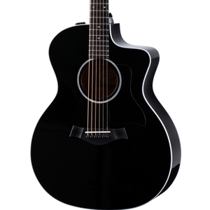 Taylor 214ce Deluxe Grand Auditorium Acoustic Guitar w/Case, Black | Zoso Music Sdn Bhd
