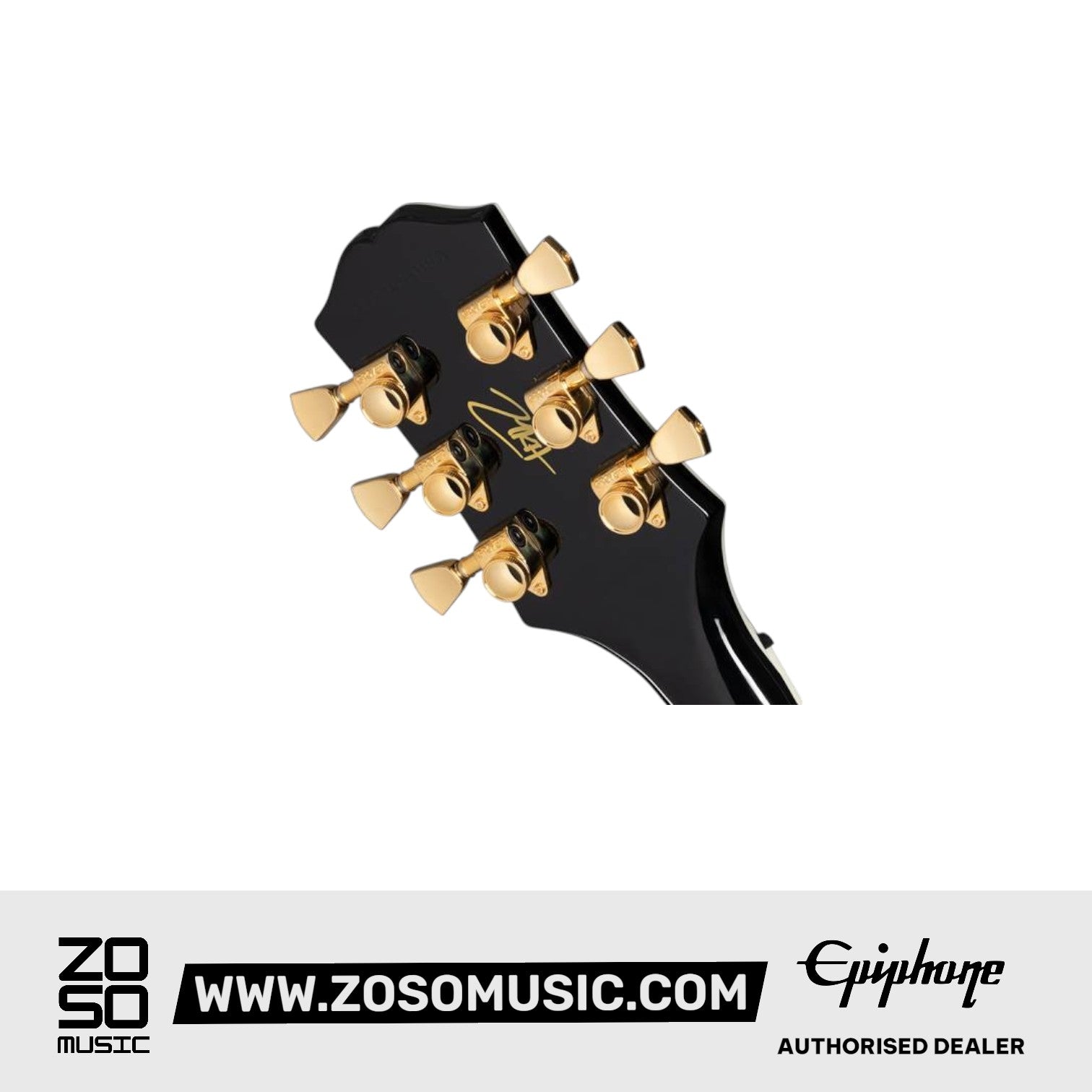 Epiphone EILPCMKH6EBGH3 Matt Heafy Les Paul Custom Origins Electric Guitar - Ebony |  EPIPHONE |  ELECTRIC GUITAR |  Zoso Music