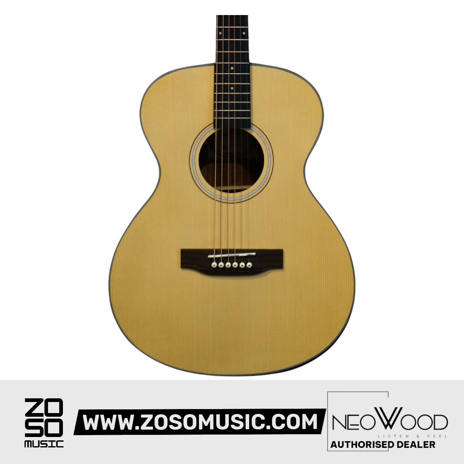 Neowood EA42 NAT 40Inch Acoustic Guitar Matte Finish Natural | Zoso Music Sdn Bhd