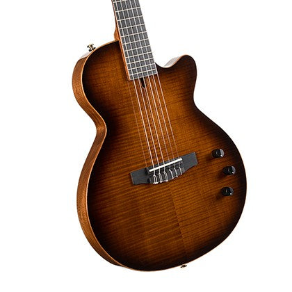 Cort Sunset Nylectric DLX Electro-Classical Guitar - Tobacco Sunburst | Zoso Music Sdn Bhd