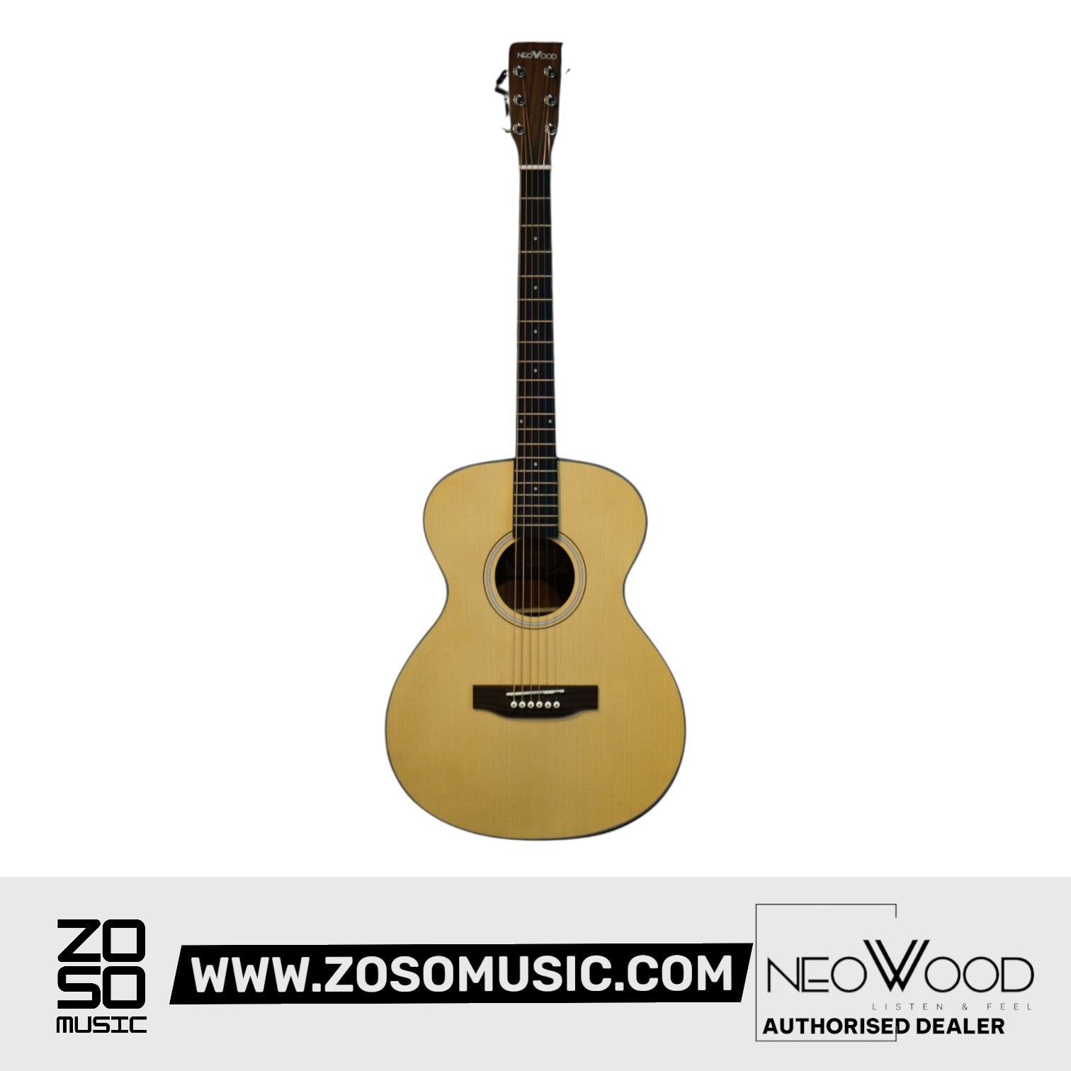 Neowood EA42 NAT 40Inch Acoustic Guitar Matte Finish Natural |  NEOWOOD |  ACOUSTIC GUITAR |  Zoso Music