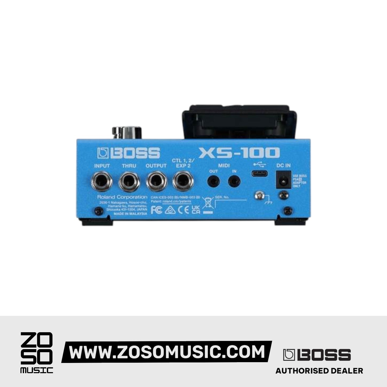Boss XS-100 Poly Shifter Pitch-shift Pedal |  BOSS |  SUSTAIN PEDALS |  Zoso Music