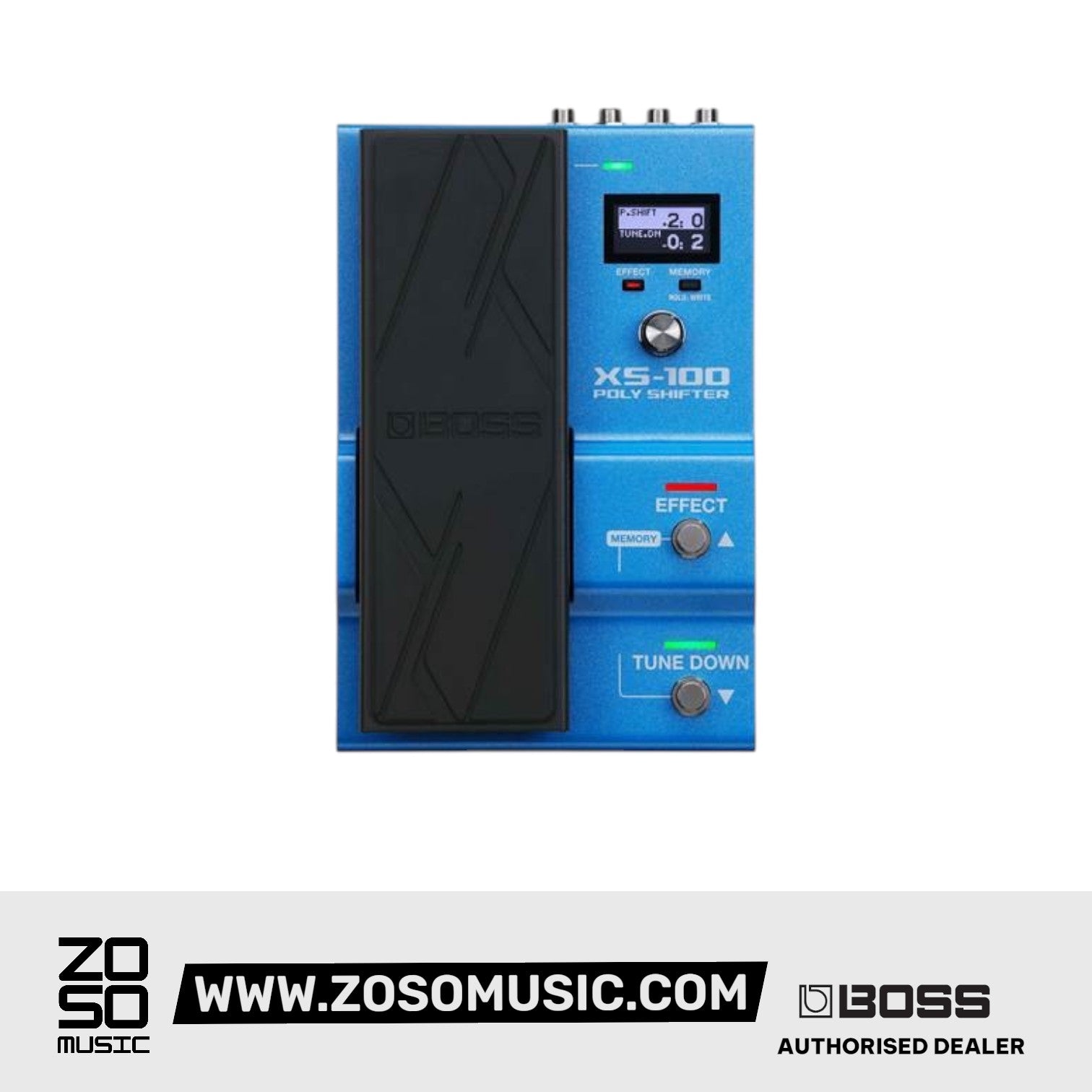 Boss XS-100 Poly Shifter Pitch-shift Pedal | Zoso Music Sdn Bhd